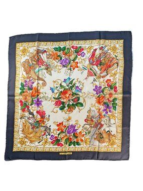 Vintage Gucci “Le Leggende” Silk Scarf